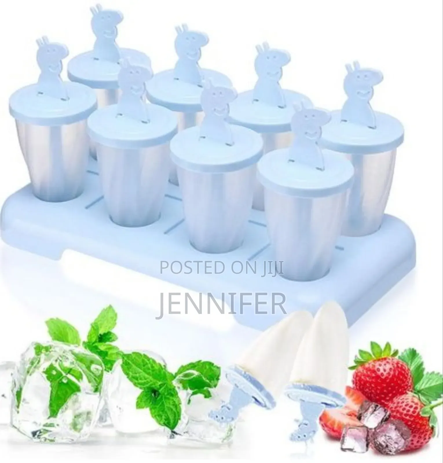8pcs Ice Cream Molds Popsicles With Stick