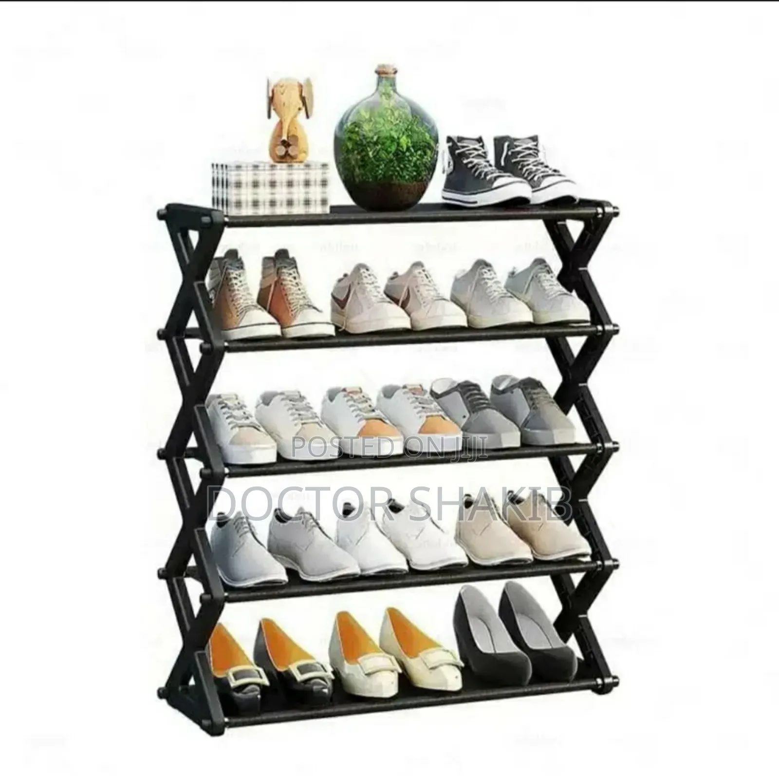 Brand New Foldable Mult-Tiered Shoe Rack