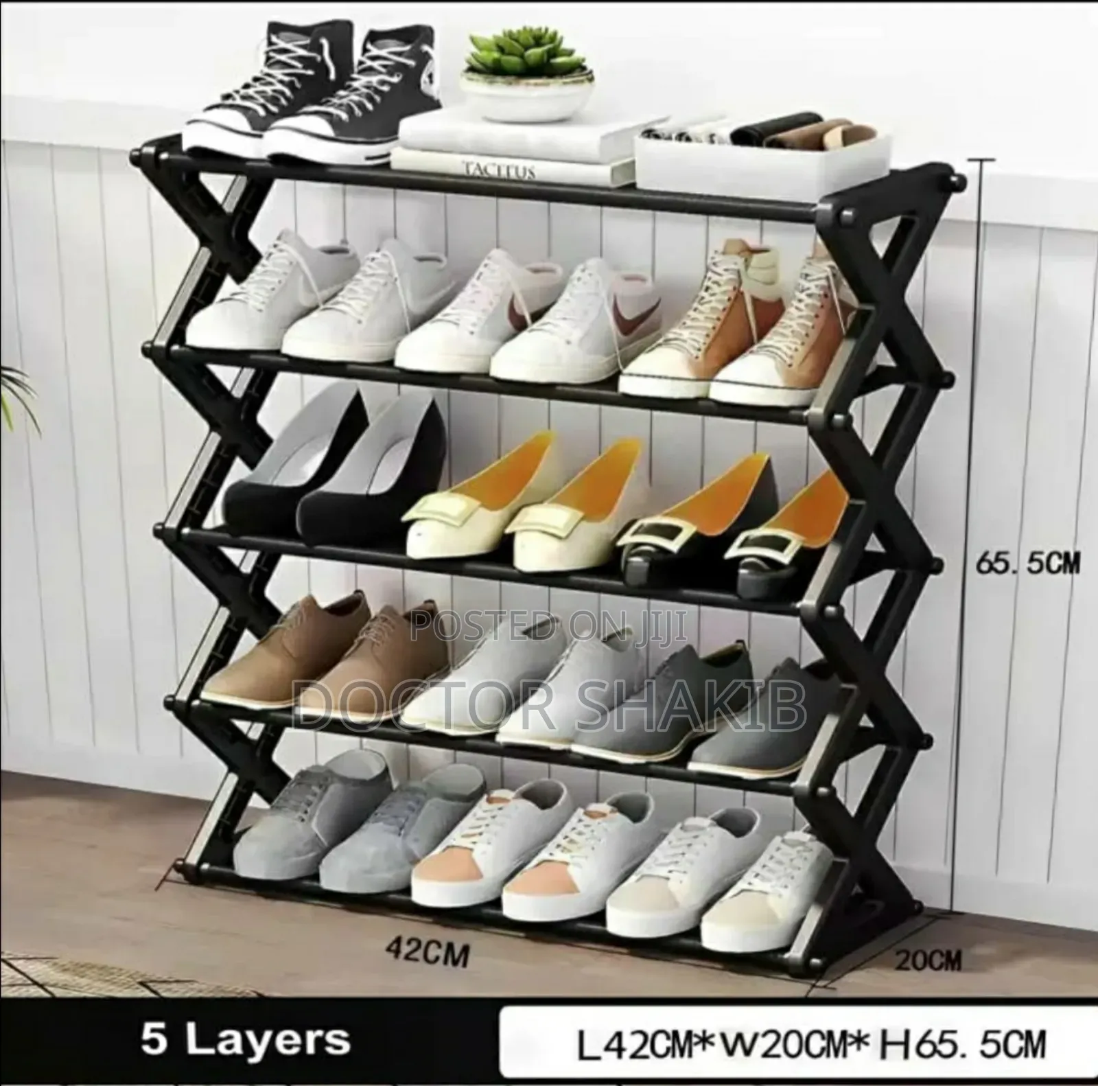 Brand New Foldable Mult-Tiered Shoe Rack