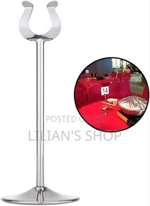Stainless Steel Table Number Stand