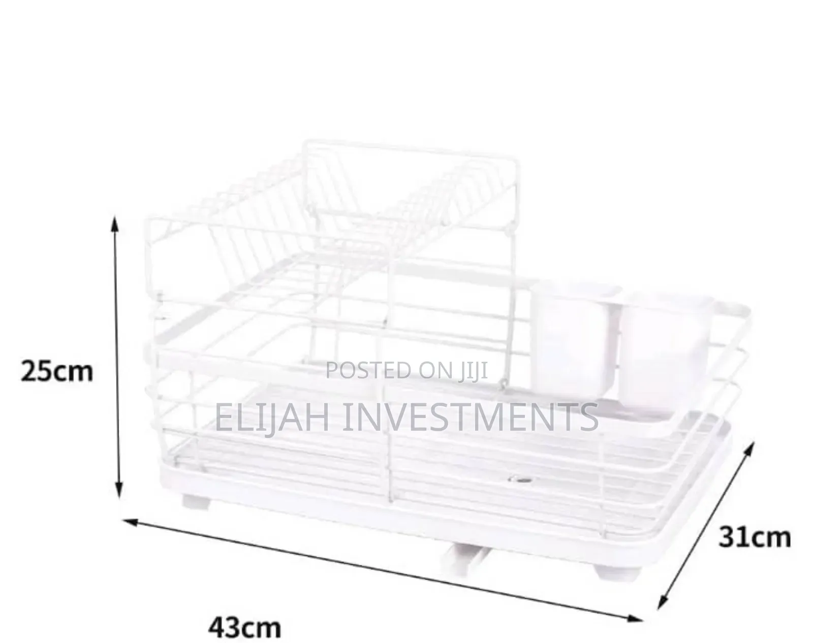 Large Dish Drying Rack Drainer Kitchen Sink Plate Draining Tray