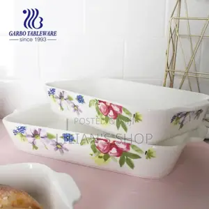 3pcs Ceramic Bakeware and Dinner Set Dishes