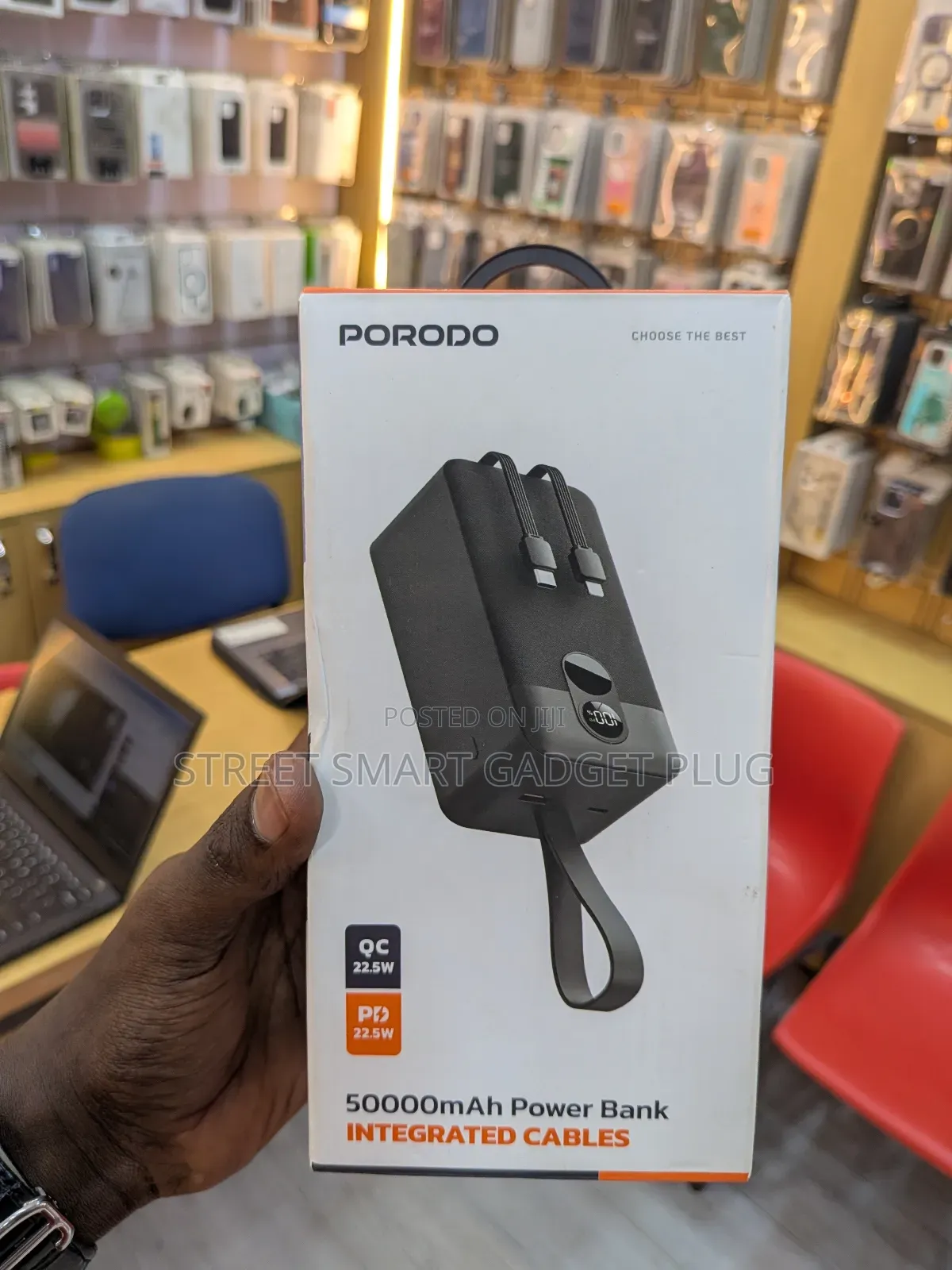 Porodo 50.000mah Power Bank With Integrated Cables