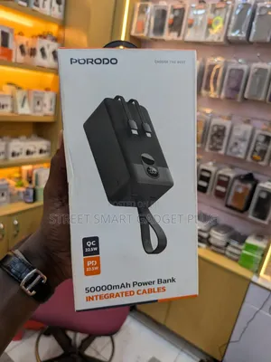 Porodo 50.000mah Power Bank With Integrated Cables