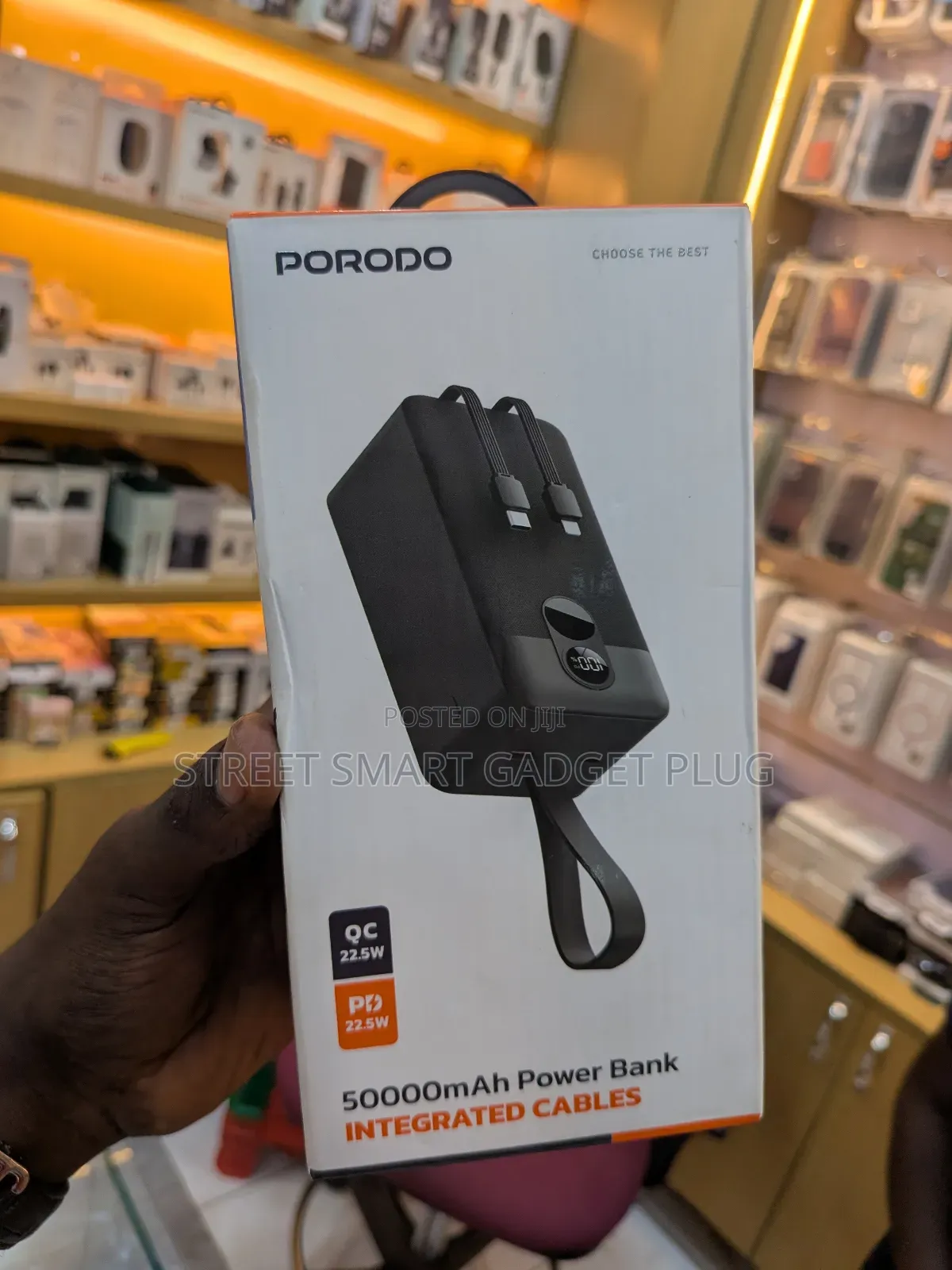 Porodo 50.000mah Power Bank With Integrated Cables