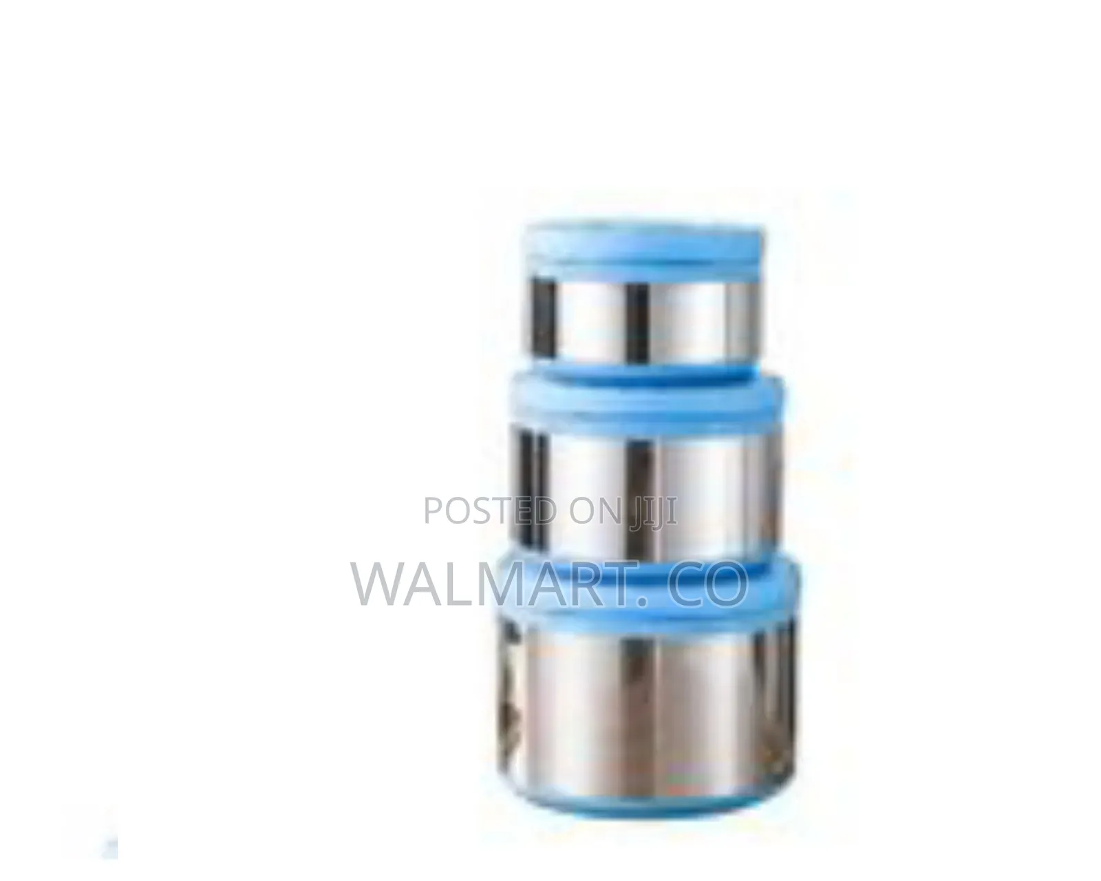 3 Piece Double Wall Stainless Steel Food Storage Container