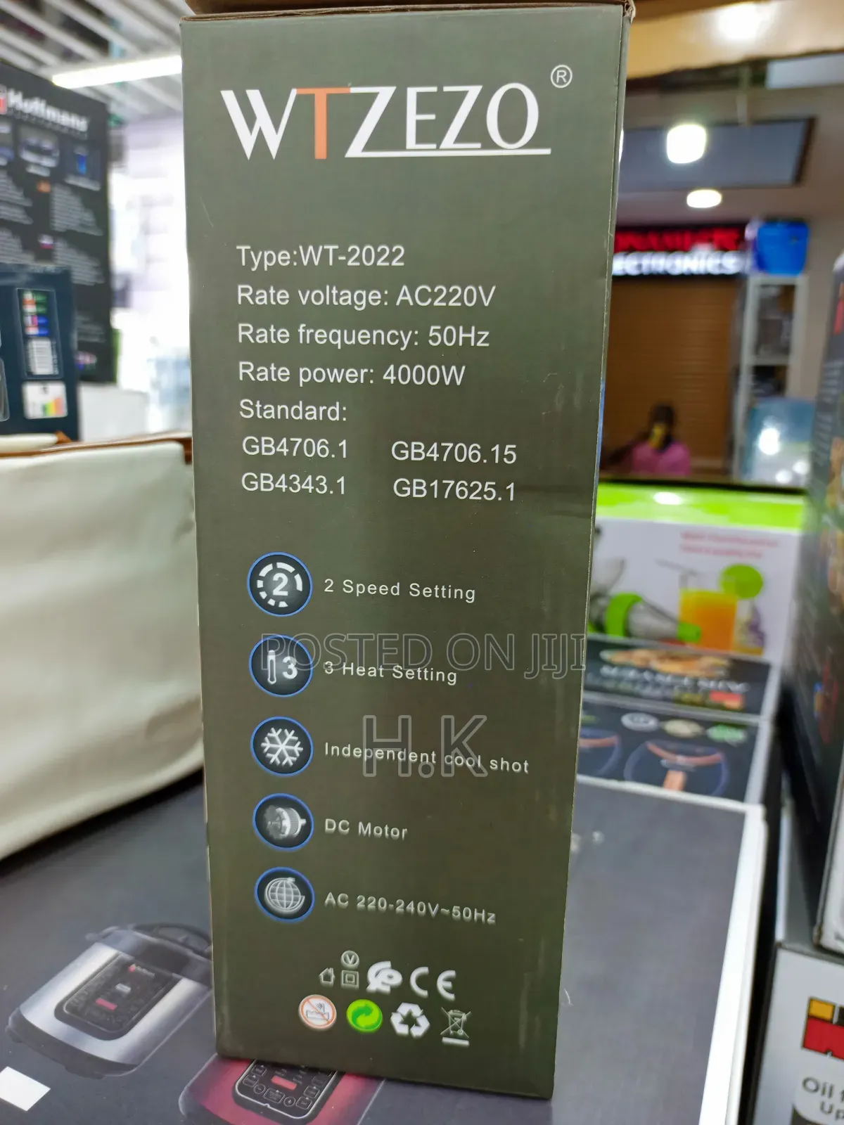 Wtzezo Wt-2022 Hair Dryer.