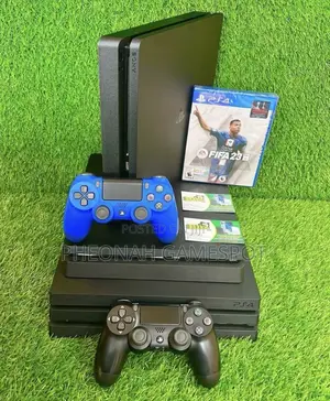 Ps4 Slim Console — 27 Titles, 2 Controllers, Complete.
