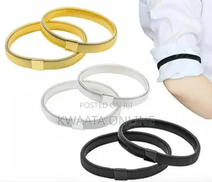 1 Pair Anti Slip Arm Band Metal Shirt Sleeve Holder