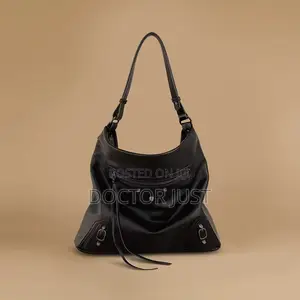Black Large Leather Bag