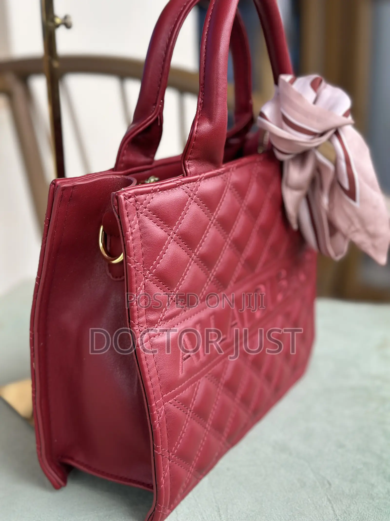 Red Leather Totebag