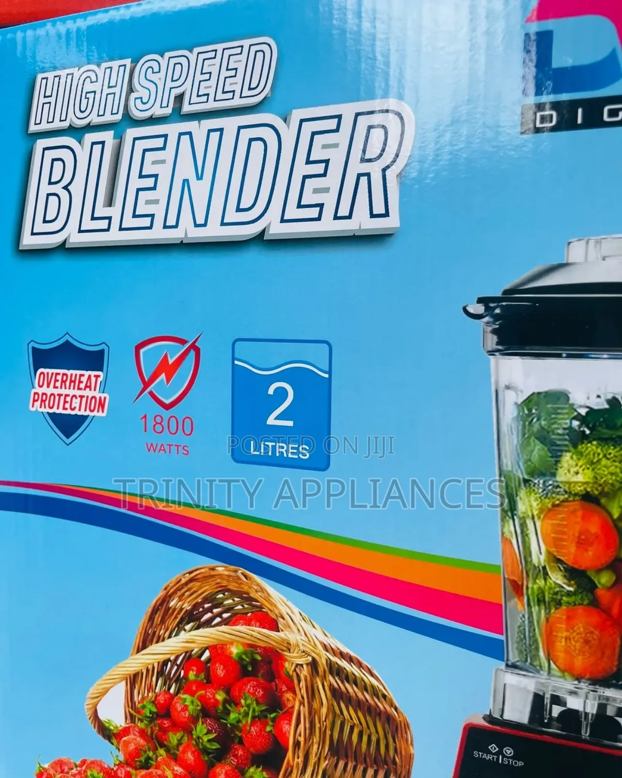 Digiwave 2 Liters Commercial Blender Bpa Free Jar Dwbl1117
