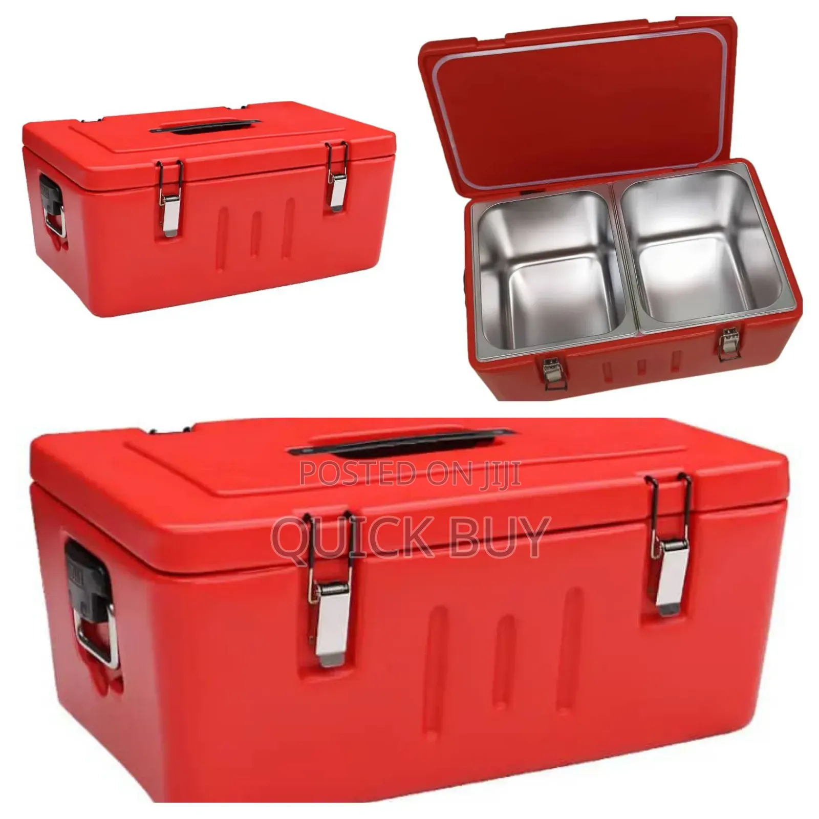 Modern Design Double Insulated Food Warmer Metallic Box