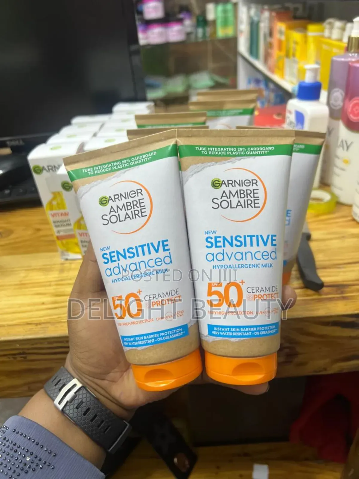 Garnier Amber Salaire Sensitive Advanced Spf 50 Sun Cream