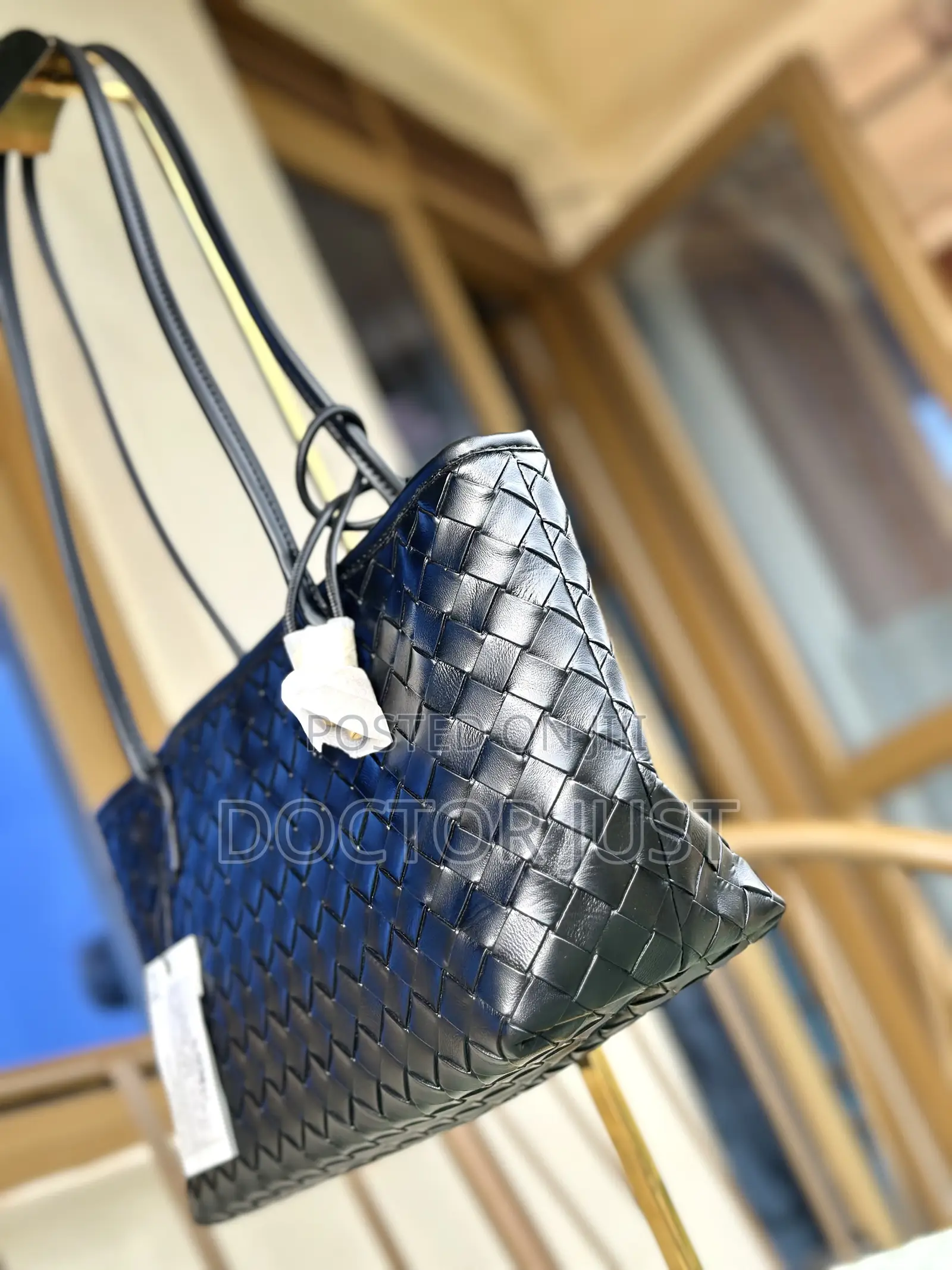 Basket Weave Shoulder Totebag
