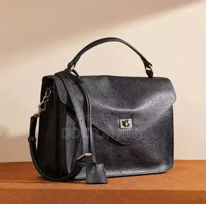 Black Genuine Leather Workbag