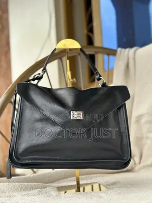 Black Genuine Leather Workbag