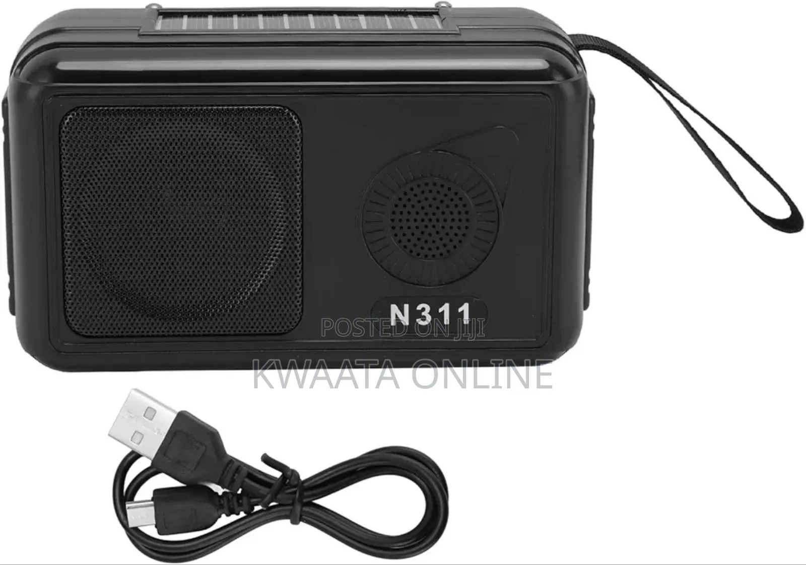 N311 Radio With Solar Panel, Bluetooth Tf Card Usb Aux Playback