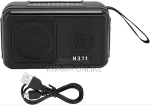 N311 Radio With Solar Panel, Bluetooth Tf Card Usb Aux Playback