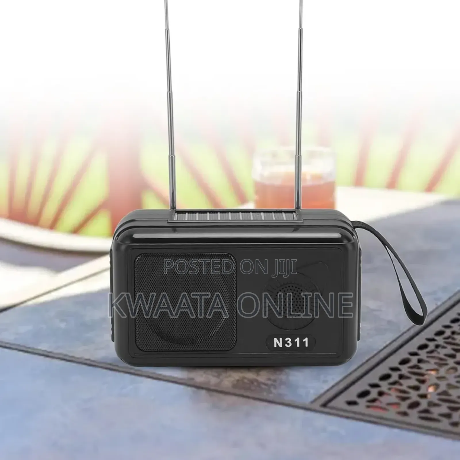 N311 Radio With Solar Panel, Bluetooth Tf Card Usb Aux Playback