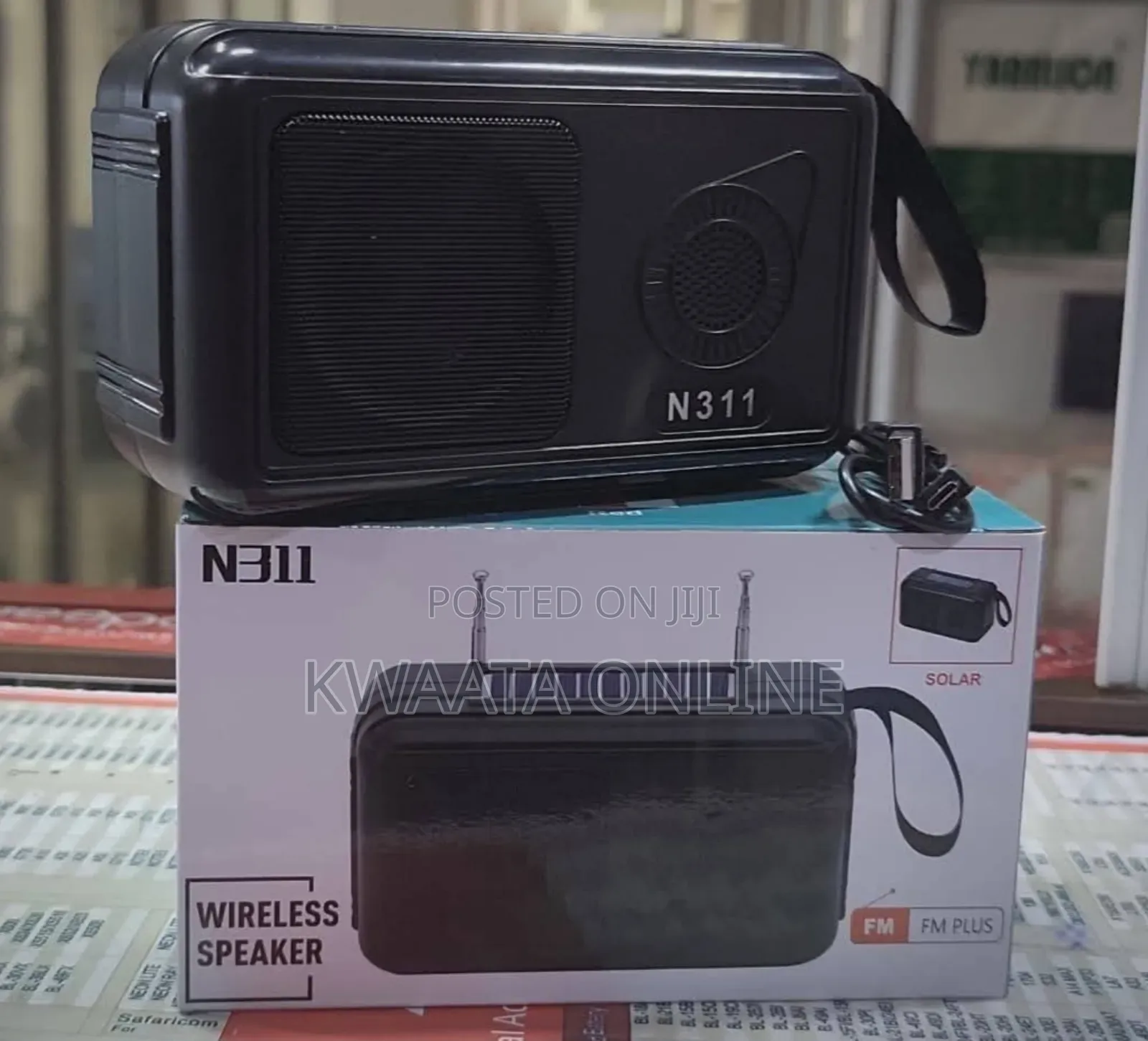 N311 Radio With Solar Panel, Bluetooth Tf Card Usb Aux Playback