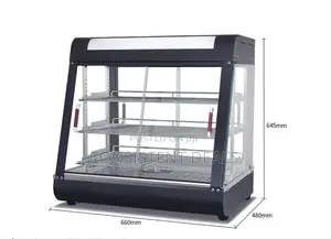 Countertop 26" Food Warmer Display Case 3 Shelf Hot Warming Showcase