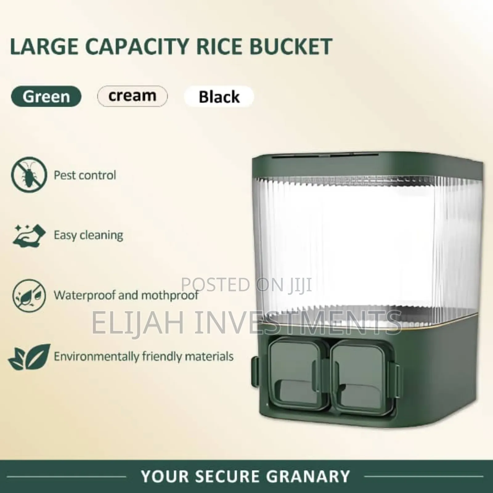 Large-Capacity Rice or Dry Food Dispenser