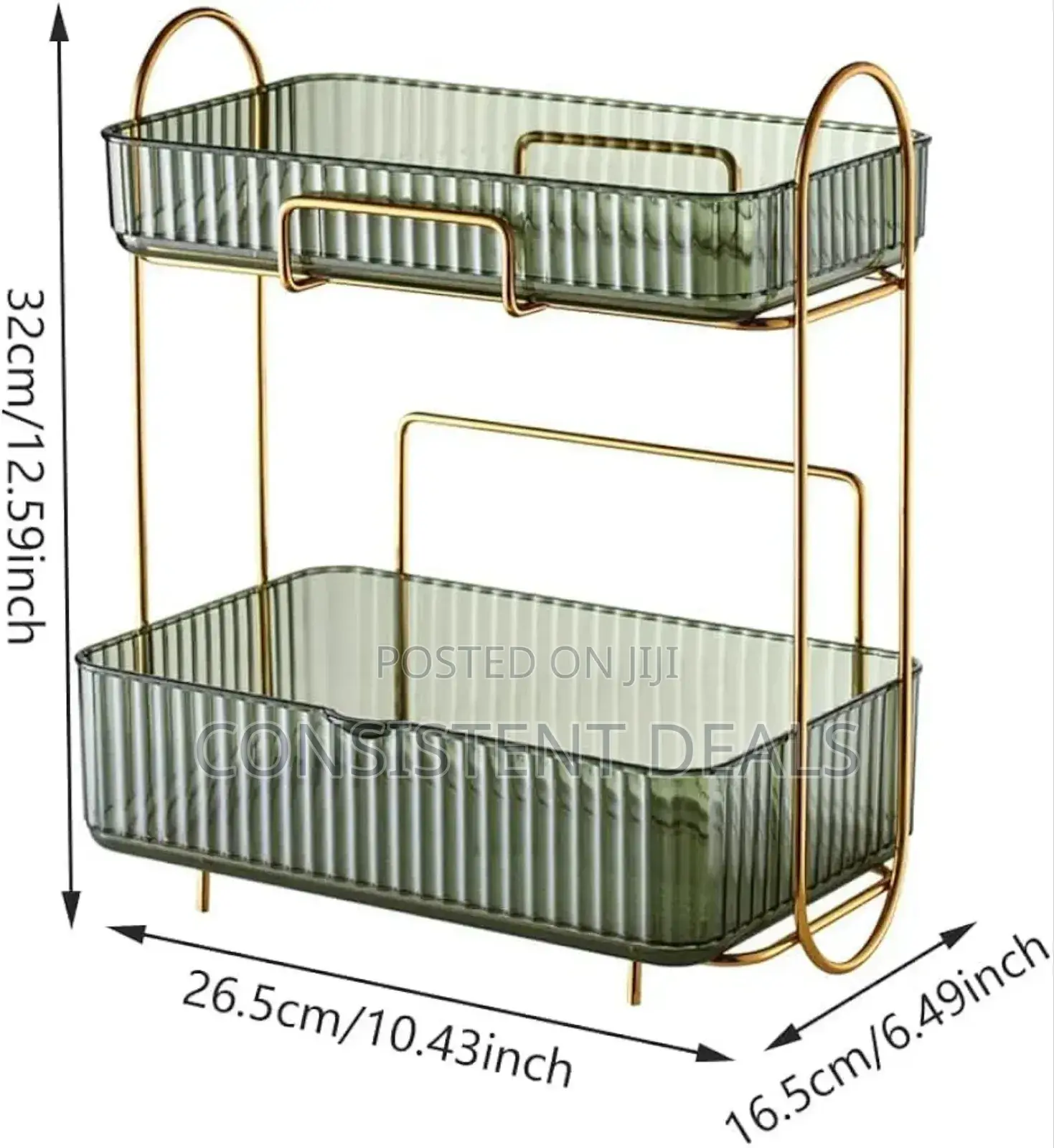 Transparent Makeup Organizer Tray