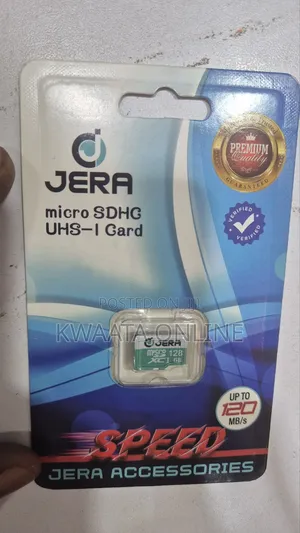 128gb Jera Micro SDHC Uhs-I Card. Speed of Up to 120 Mb/S Memory Card