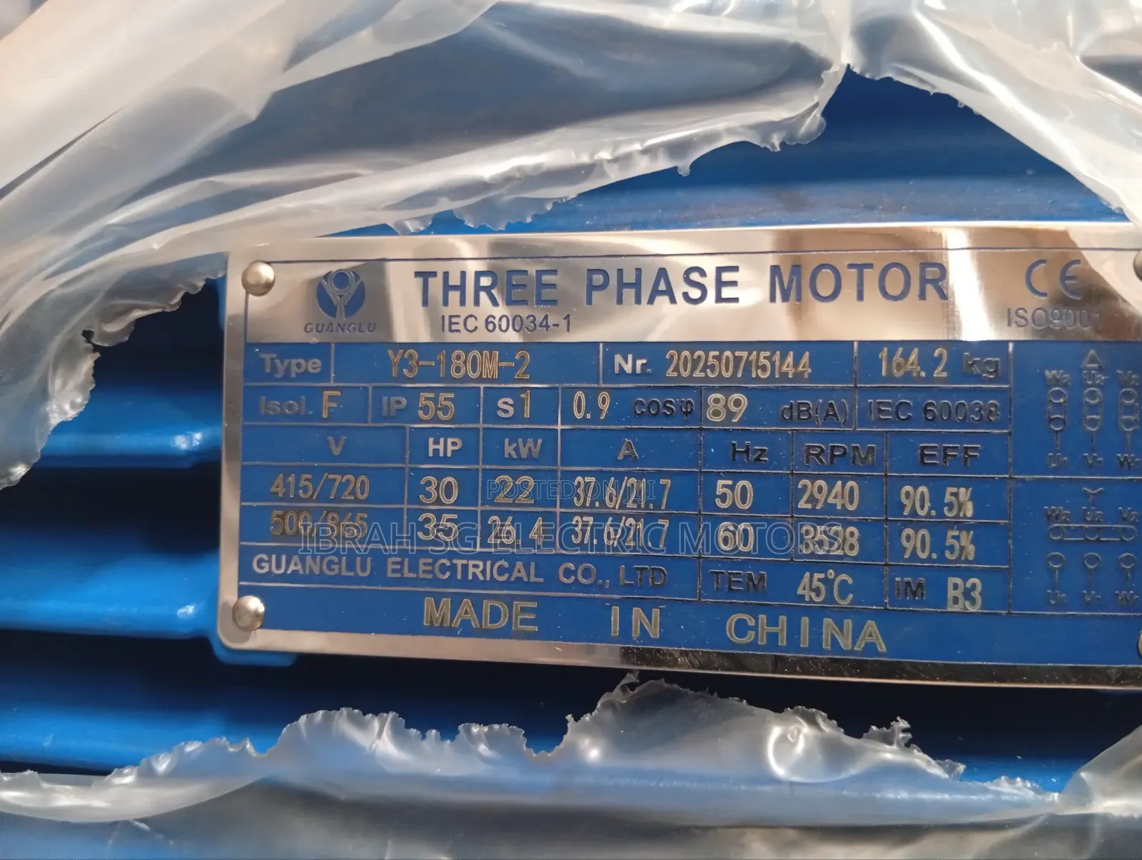 3phase 30hp High Speed Motor