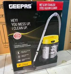 25 Litres Geepas Vacuum Cleaner /Electric Vacuum Cleaner