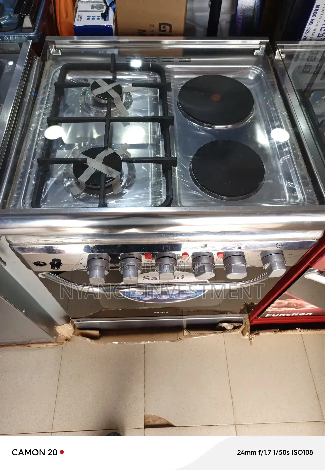 60 by 60 Saachi Gas Cooker and Burner