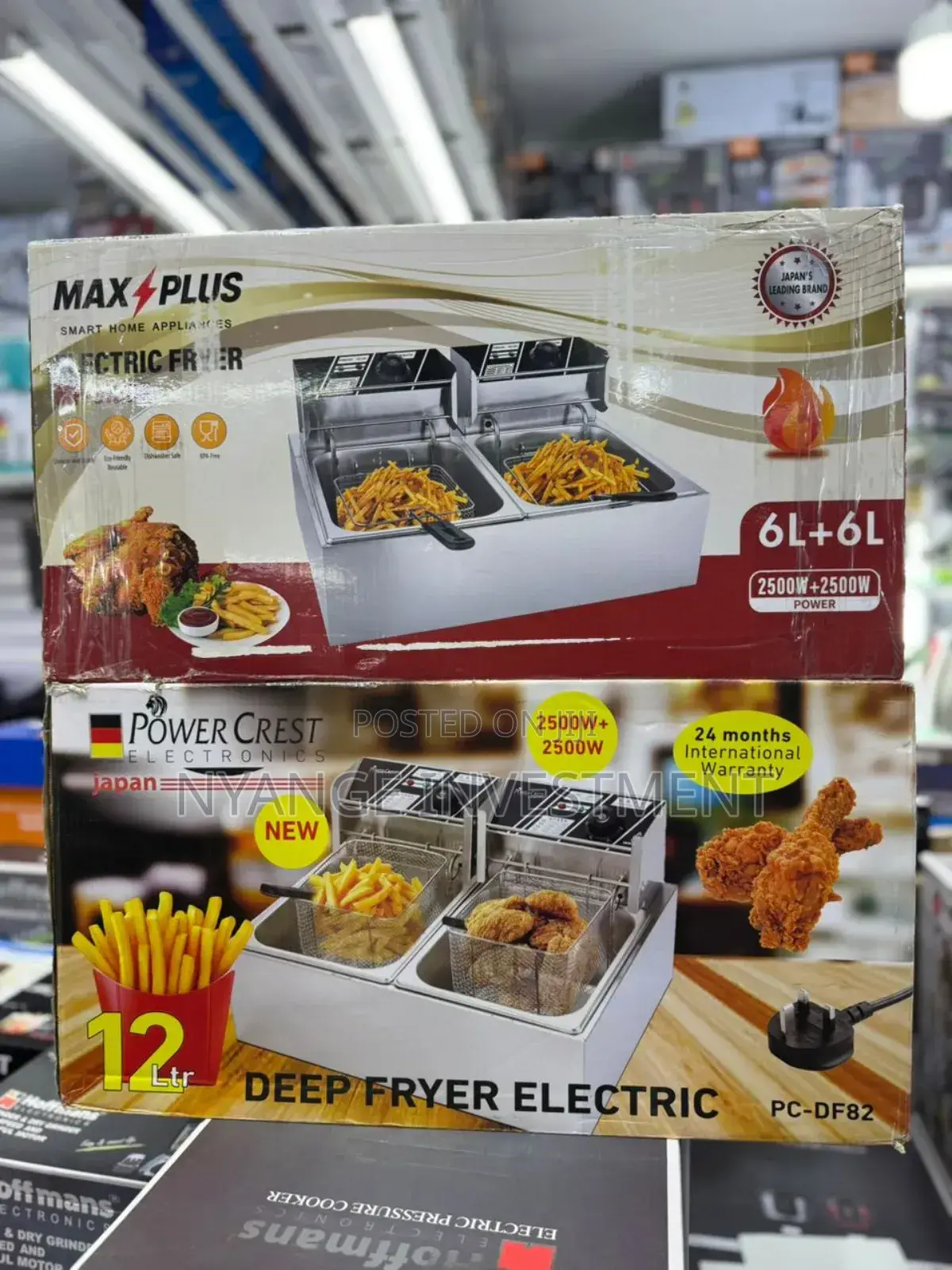 Maxplus 12 Litres Deep Fryer. Double Deep Fryer.