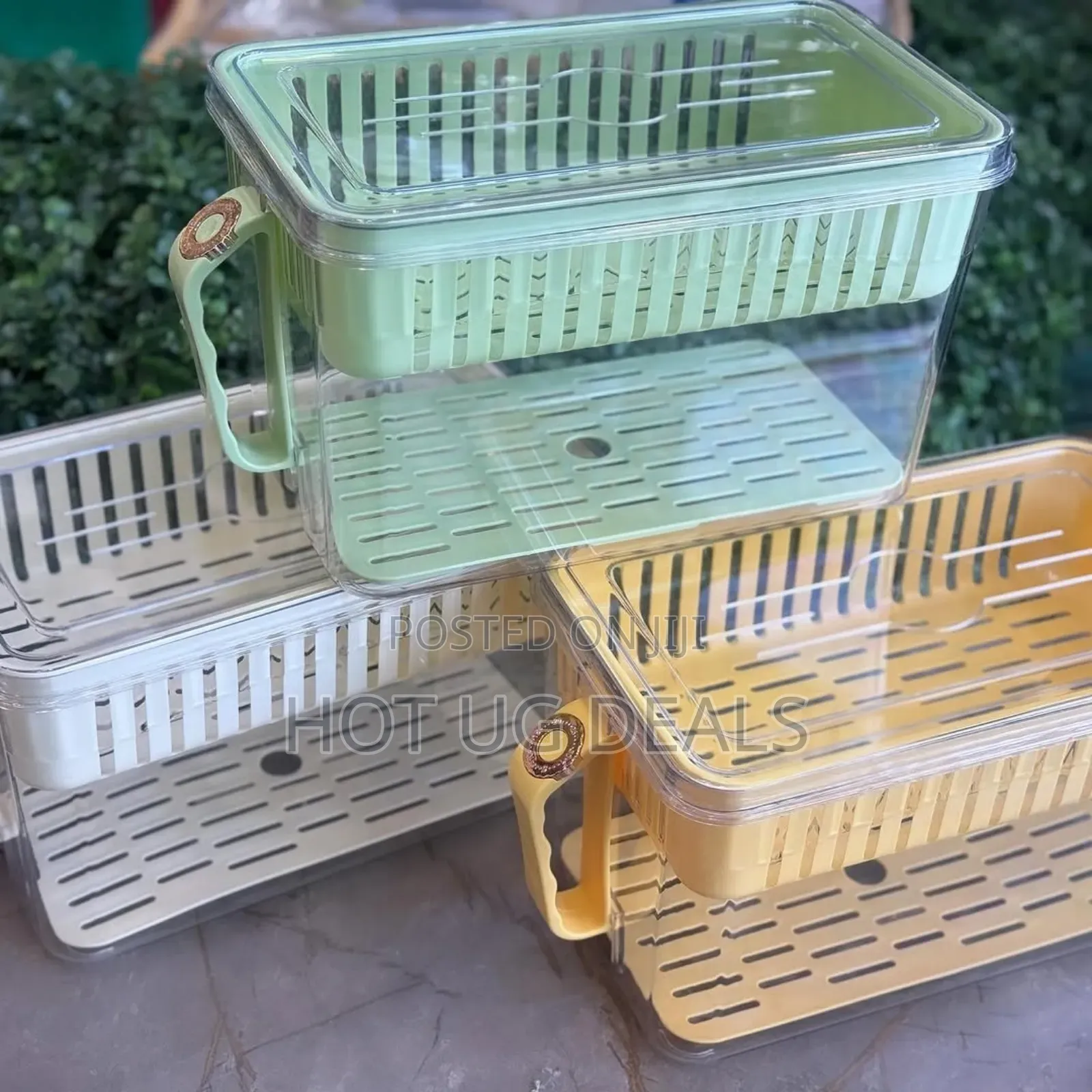 2pcs Pack Of Fridge Storage Container