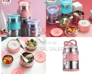 2.1l Preservation Food Lunch Box Container Flask With Spoon and Fork