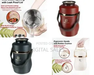 Ailijin 2litres Food Flask Thermal Lunch Bento Box, Vacuum Insulated