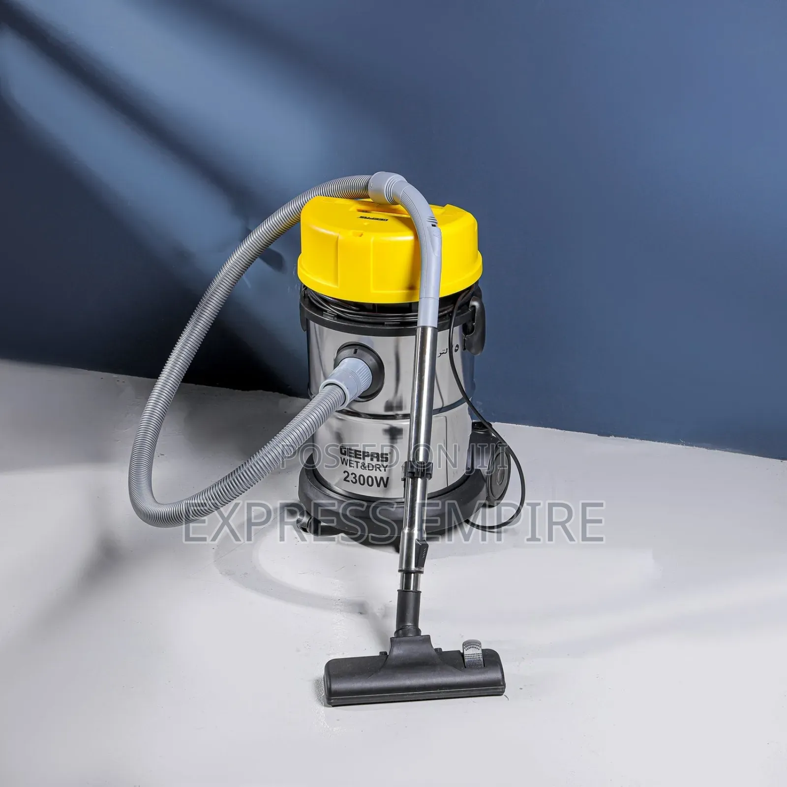 Geepas Wet and Dry Stainless Steel Vacuum Cleaner