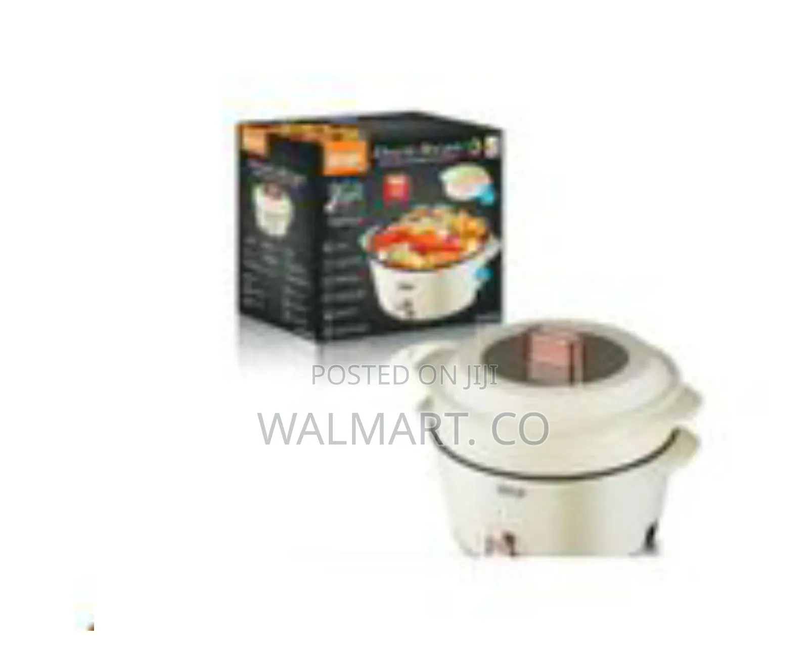 Raf 7 Plus 5 Litres Non Stick Electric Pot Stew Steamer Saucepan-Cream