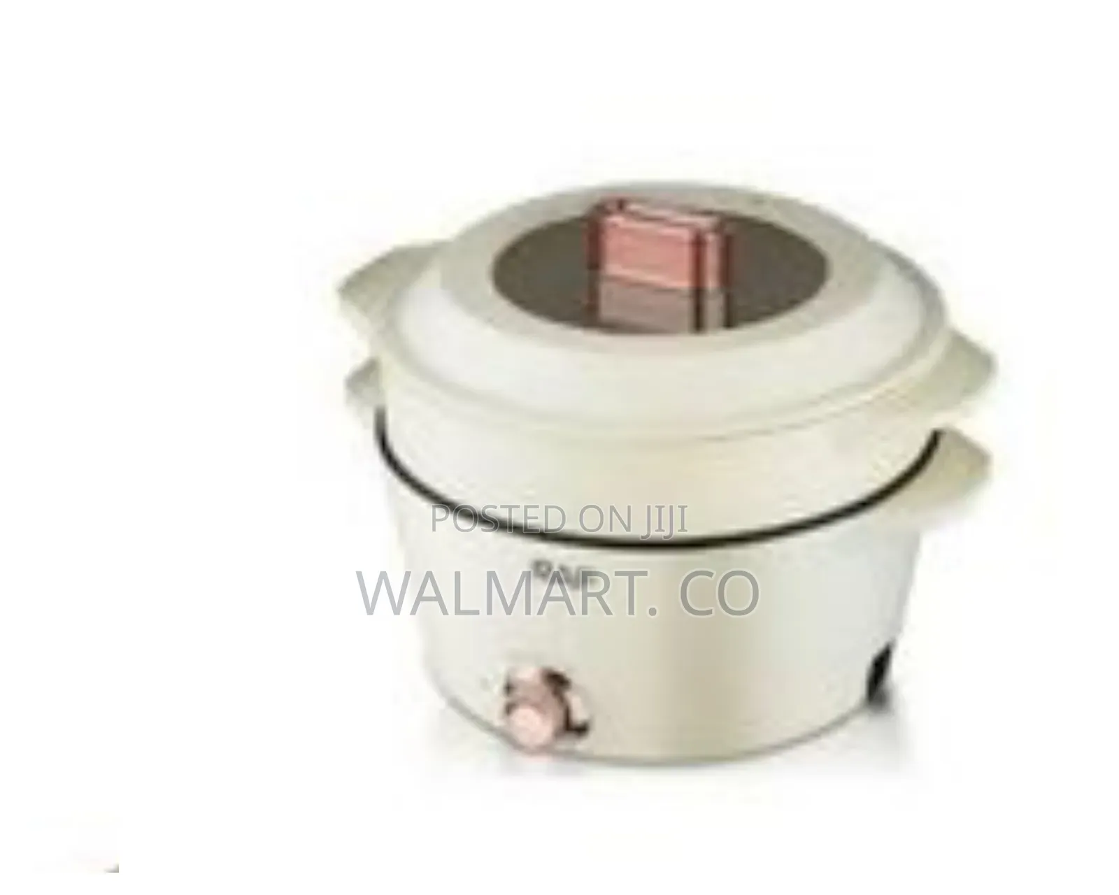 Raf 7 Plus 5 Litres Non Stick Electric Pot Stew Steamer Saucepan-Cream