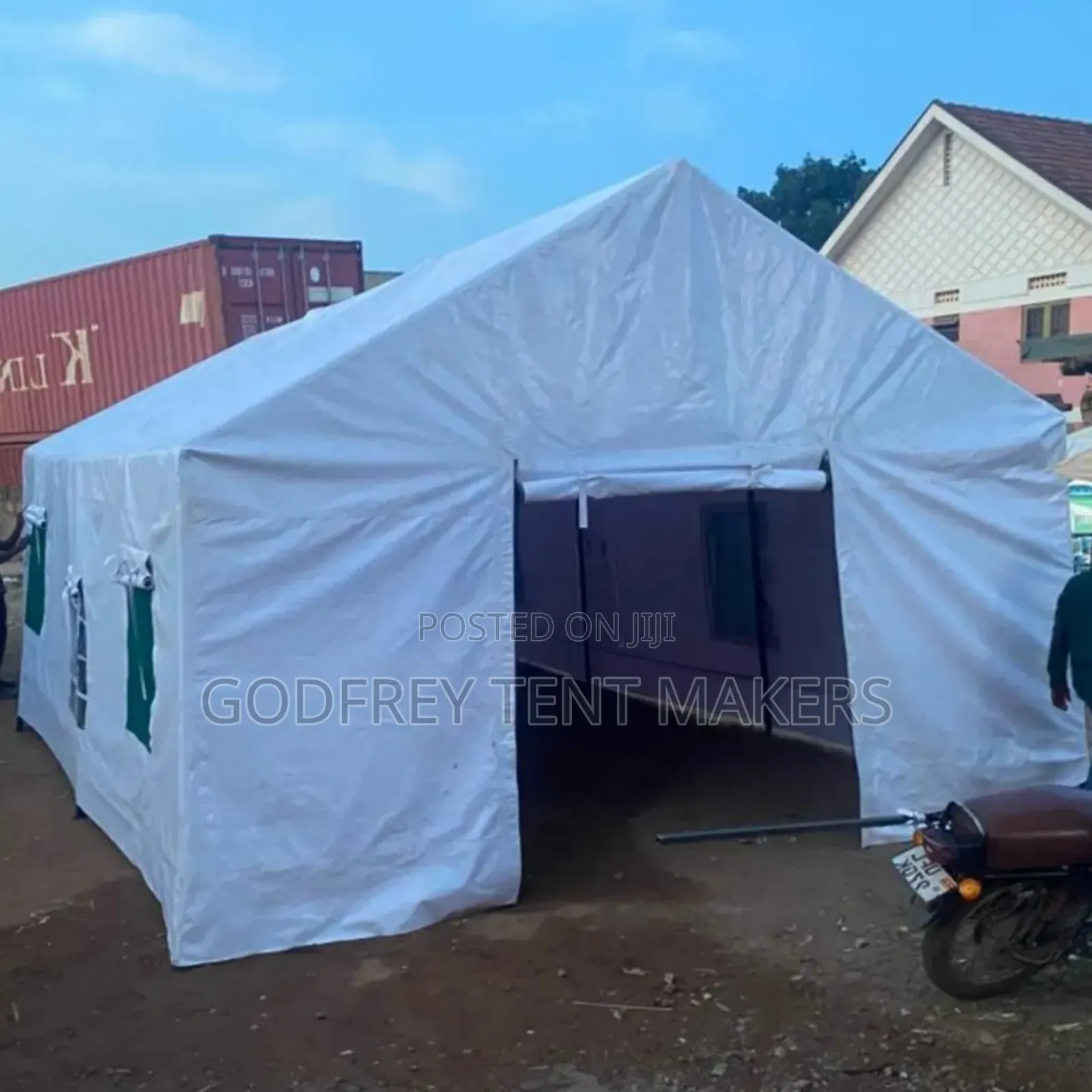 100seater Tent Covered All Sides With Galvanized Pipes