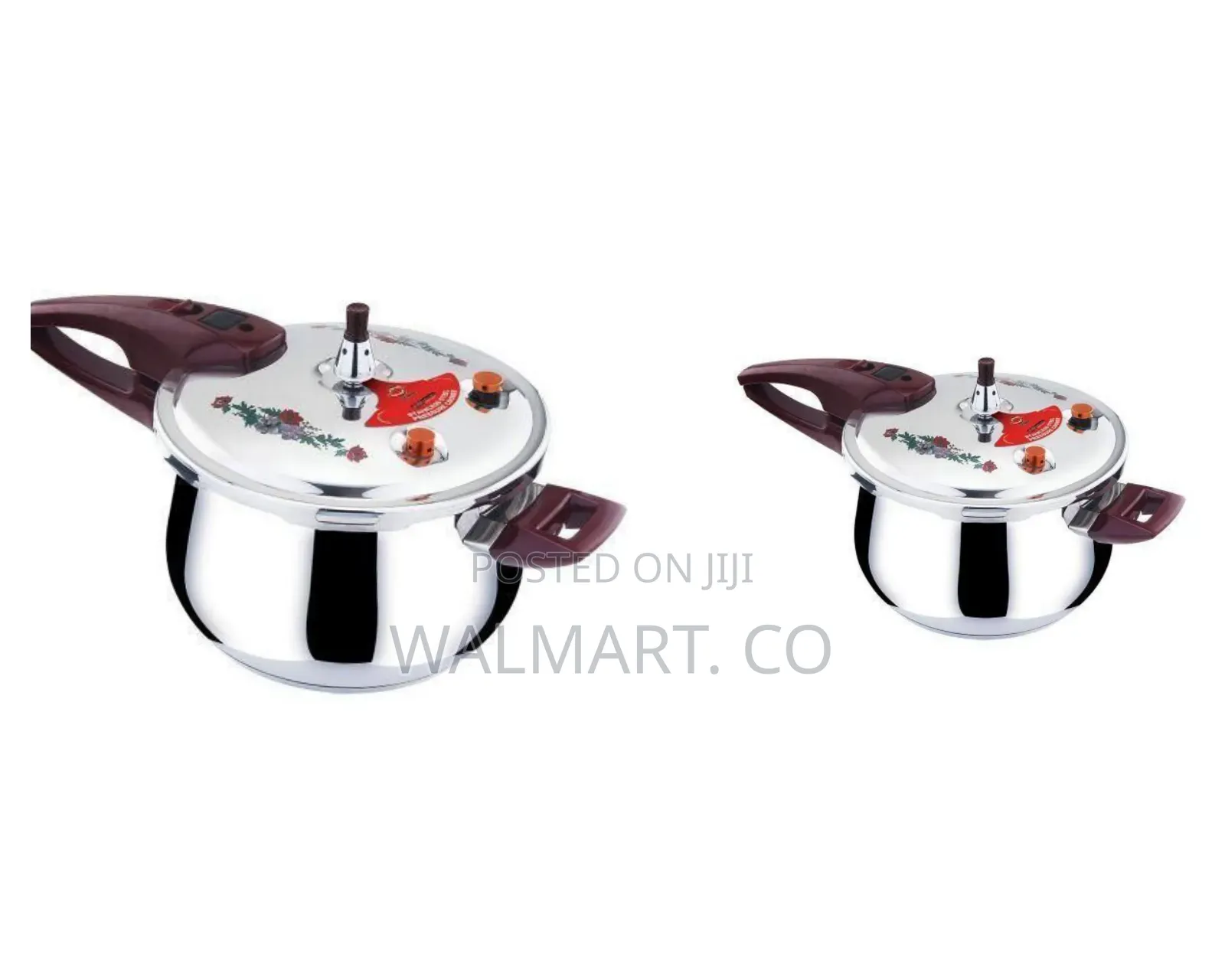 3 Litres Stainless Steel Pressure Cooker With Steamer Silver