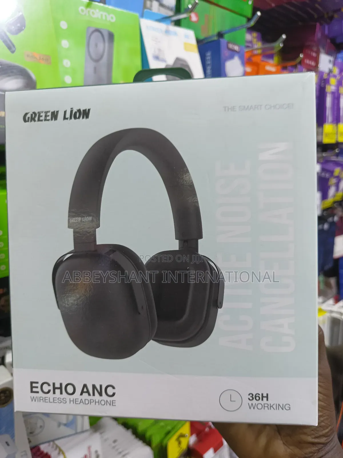 Original Wireless Headphones/Green Lion Echo Anc Wireless Headphones.
