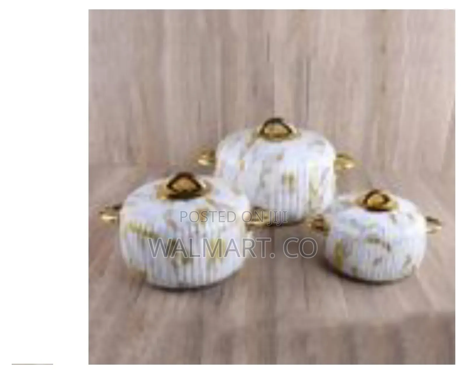 3 Piece Set 1l+2l+3.5l Luxury Stainless Steel Food Warmer