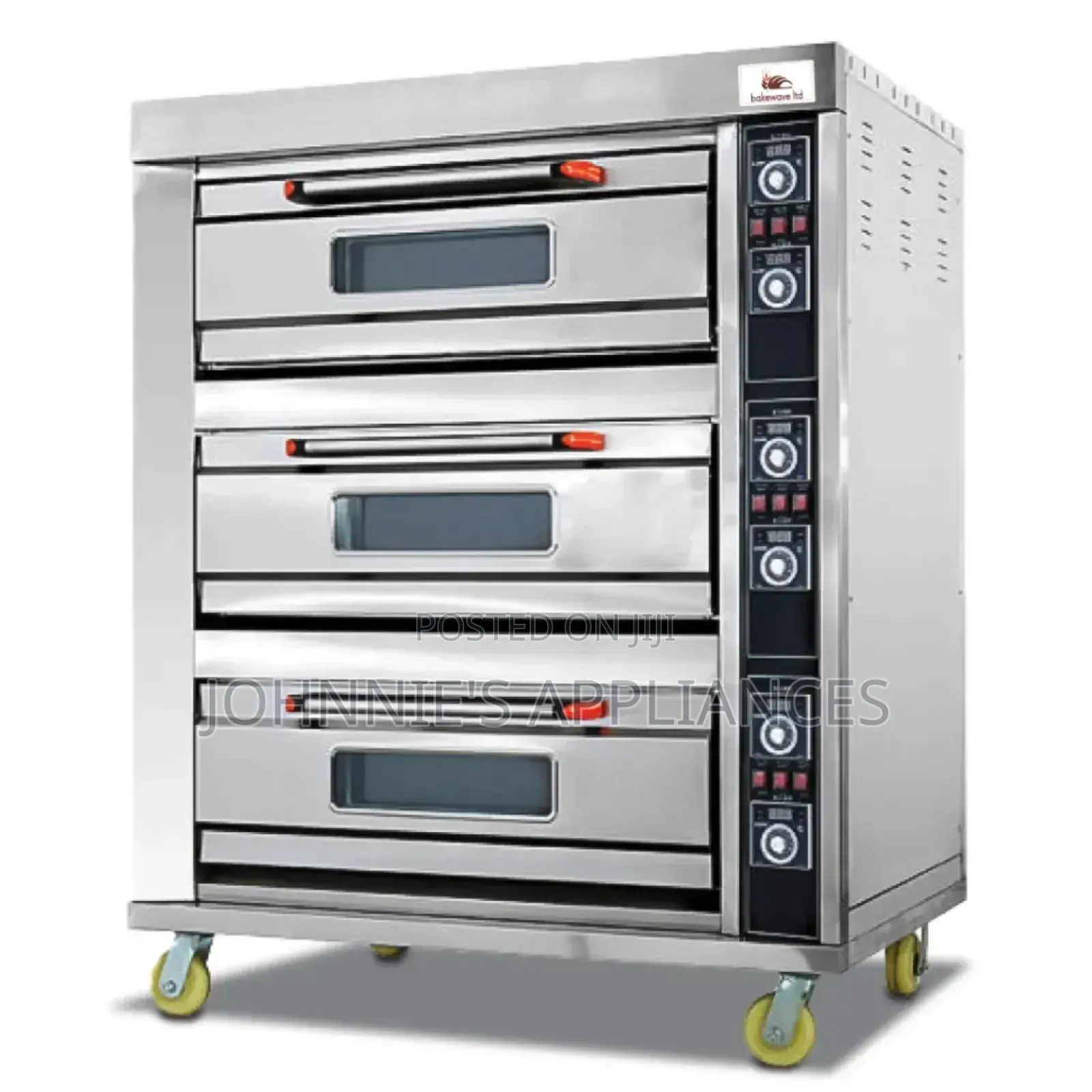 3-deck 6-tray Commercial Electric Baking Oven – Stainless Steel
