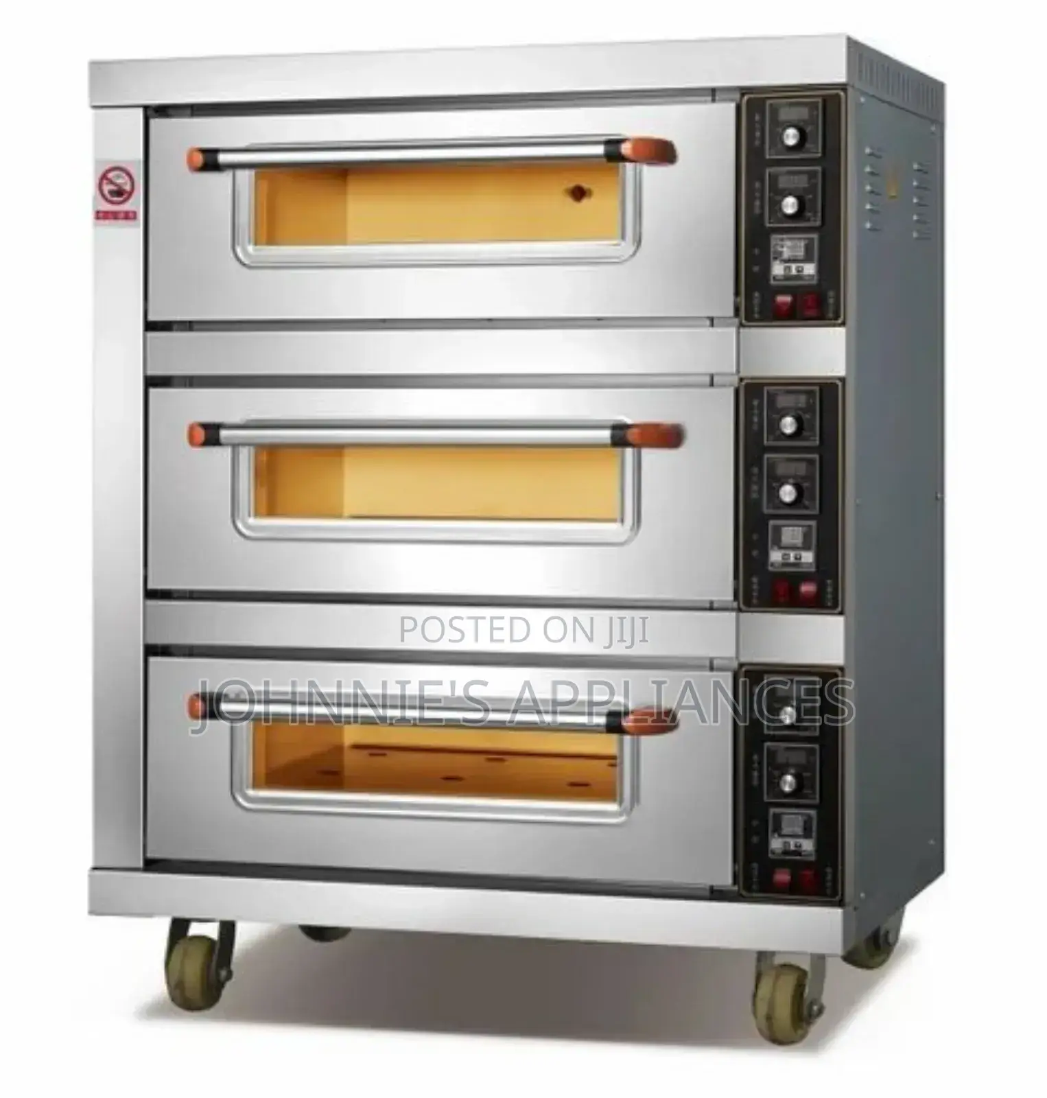 3-deck 6-tray Commercial Electric Baking Oven – Stainless Steel