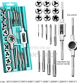 20 Piece Tap Set M3 - M12 Thread Cutting Set