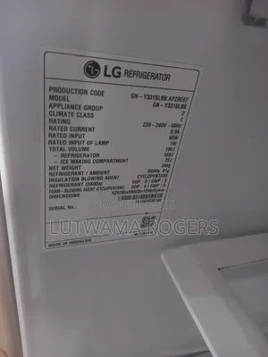 Lg Single Door Fridge 331ltrs
