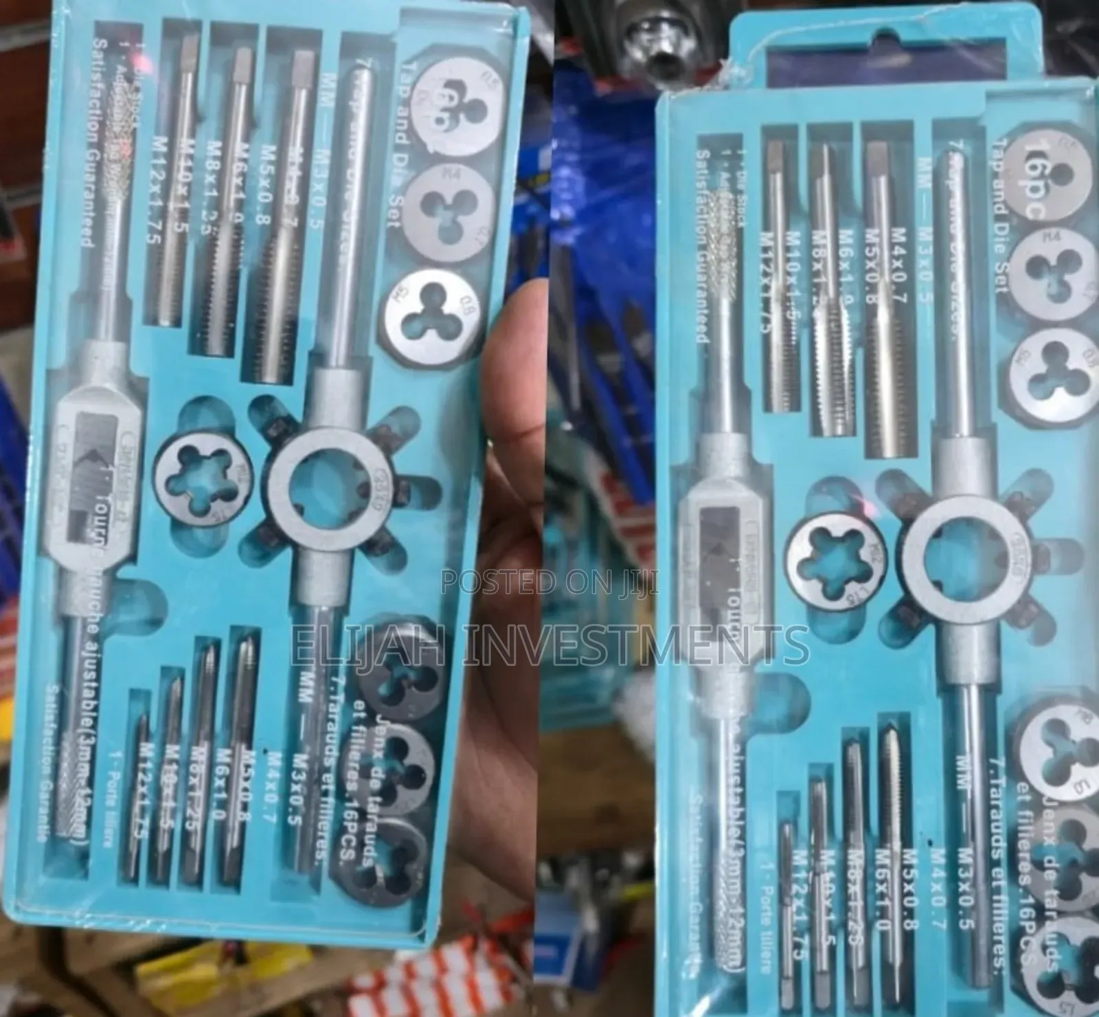 16pcs 20 Piece Machine Thread Cutting Set Tap and Die