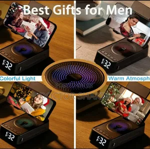 Strong Phone Stand With Wireless Speaker and Alarm Clock