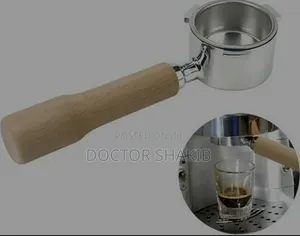 High Quality Coffee Portafilter With a Wooden Handle